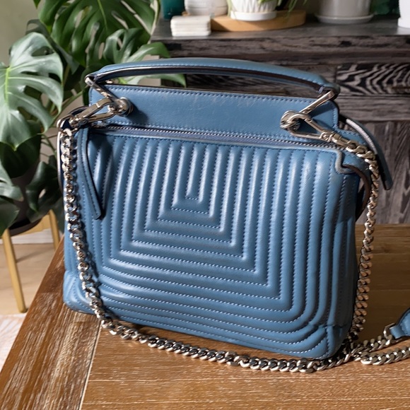 FENDI DotCom Click Quilted Leather Satchel - Picture 4 of 8